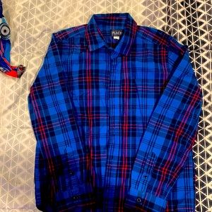 The Children’s Place Plaid long sleeve shirt size 10/12
